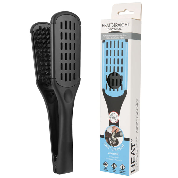 MEN'S GROOMING BARBER PRO Boar Bristle Hair Brush, Double Sided Oblong Brush for Dry Straight Hair, Unisex