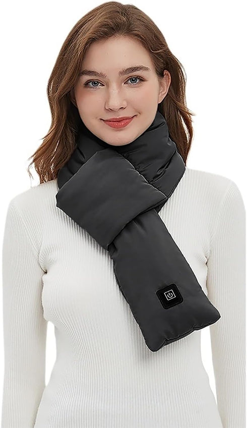 JIAHG USB Heated Scarf, Hot Therapy Neck Heating Pad with Adjustable Temperature Control for Pain Relief