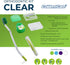 Orthodontic Kit Clear: Oral Care Set with Toothbrush, Protector Cap, Floss, Wax, and Interdental Brushes with Case
