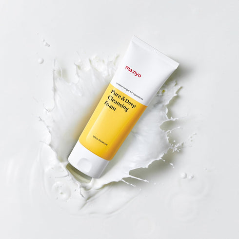 ma:nyo Pure & Deep Cleansing Foam - Gentle Face Wash with Natural Ingredients, Suitable for All Skin Types, 6.7 fl oz