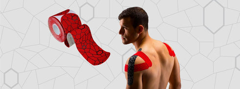 Theraband Hot Red/Black - 2" X 1" Strips
