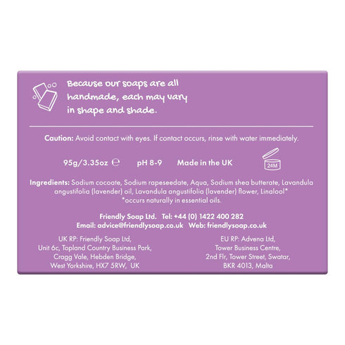 Natural Handmade Lavender Soap by Friendly Soap