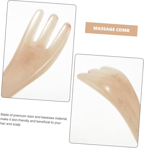 Healifty Resin Three Claw Head Massager Comb for Hair Growth and Headache Relief Static Scalp Massage Tool for Women