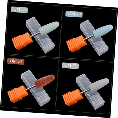 Mobestech Nail Art Silicone Polisher - Silicone Drill Bits for Nails, Electric Nail Drill Accessories Set for Manicure