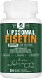 Liposomal Fisetin Supplement 2000MG - 60 Capsules with 98% Pure Fisetin Polyphenols for Healthy Aging & Cognitive