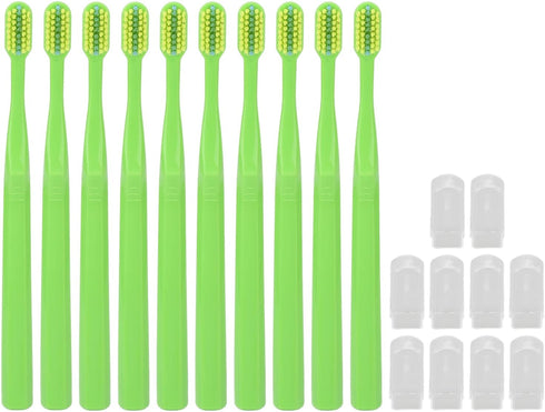 plplaaoo 10pcs V-Shaped Orthodontic Toothbrushes for Braces, Soft Bristle Toothbrush for Kids Adults