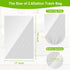 100 Clear 2.6 Gallon Small Trash Bags (White) for Home, Office, Kitchen, Bathroom