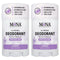 MONA BRANDS All Natural Deodorant for Women & Men, Sensitive Skin, No Aluminum or Baking Soda, 2-Pack Lavender