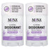 MONA BRANDS All Natural Deodorant for Women & Men, Sensitive Skin, No Aluminum or Baking Soda, 2-Pack Lavender