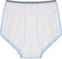 Vxuxlje Adult Transparent Washable Underwear Elastic Waistband Pull On Diaper Cover Underpants