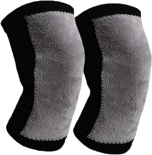 Women Men Winter Knee Warmers, Thicken Wool Cashmere Knee Brace Sleeve for Joint Pain, 1 Pair