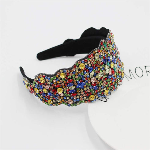Rhinestone Crystal Headbands for Women, Colorful Hair Hoop Accessories and Jewelry