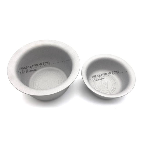 Vikings Blade Luxury Shaving Soap Bowl, Sandblasted Steel, Unbreakable, Tactile Texture, 3.55” Diameter, Great for Most