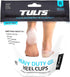 Tuli's Heavy Duty Gel Heel Cups, Cushion Insert for Shock Absorption, Plantar Fasciitis, Sever’s Disease and Heel Pain Relief, Made in USA, Regular, 1 Pair