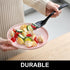 Disposable Plastic Spoons, 9 Inch, 20 Count, Heavy Duty Bulk Serving Utensils Set, Food Safe, BPA Free, Black