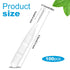 BBTO 100 Pcs Braces Dental Brush Flosser, Interdental Brush Toothpick, Oral Dental Cleaning Tool, White