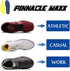 Thick Memory Foam Shoe Inserts with Arch Support, Premium Orthopedic Insoles for Heel Pain, Blue Size 9.5