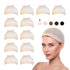 STUDIO LIMITED 12 PCS Ultra Thin & Expandable Stocking Wig Cap, 2 Wig Caps per Pack (6 Pack, Transparent)