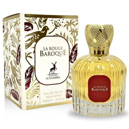 Maison Alhambra La Rouge Baroque Eau de Parfum Spray for Unisex, 3.4 Ounce
