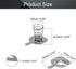 Fielect 20Pairs 18650 Battery Positive Negative Conversion Spring Plate, 16.5mmx16mm Nickeling Plate
