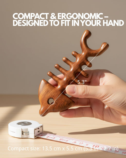 Tinuos Tool,4-in-1 Fishbone Massage Full Body Massager for Neck, Back, Head & Eye Relief Deep Tissue Trigger Point