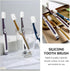 Beaupretty 4PCS Silicone Toothbrush - Manual Toothbrushes, Travel Toothbrush Replacement Heads, Ideal for Sensitive