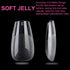 UNA GELLA Short Coffin Press on Nails - 216pcs Pre-shape Gel Tips for Full Cover Acrylic Nail