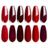 Vishine Burgundy Red and Red Glitter Gel Polish Set - 6 Colors Long Lasting Soak Off UV LED Gel 8ml