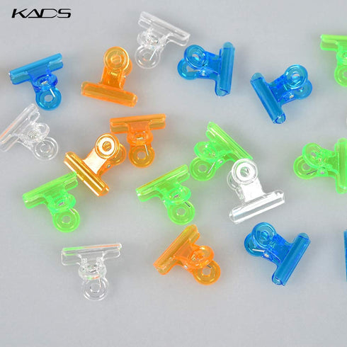 KADS Nail Extension Clips, 5pcs C Curve Pinching Clips, Multi-functional Clamp, 4 Colors for Acrylic Nails