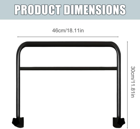 UWEOTYYY Bed Rails for Elderly Adults, Adjustable Metal Adult Bed Guard, Drill-Free Clip-On Safety Rails for Student