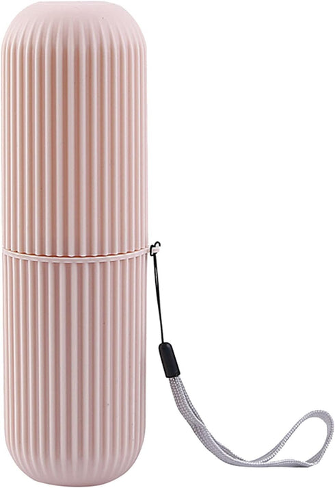 Travel Toothbrush Holder, Minimalist PP Portable Case with Dust Cover for Camping, School, Business