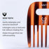 ZEUS Afro Hair Pick for Men & Women, Wide-Tooth Detangling Comb for Curly Hair, Beards, Natural Styles
