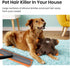 TreeLen Rubber Broom - Carpet Rake Pet Hair Remover with Squeegee Extension for Cleaning Floors
