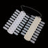yueton Pack of 2 Sets 36 Tips Per Unit Double Layer Nail Color Display Card for Nail Art Practice Design Training