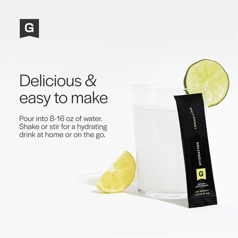 Gainful Hydration Powder Packets, Caffeine Free with Key Electrolytes Magnesium and Sodium, Energy Support, Low Sugar,