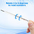 Ipetboom 1pc Glass Oral Temperature - Adult Free Clinic Armpit Fast Reading Fever Indicator - Single Scale Blue