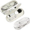 Contact Lens Case Kit, 2 in 1 Double Sided Portable Contact Lense and Eyeglasses Case with Marbling, Durable Storage
