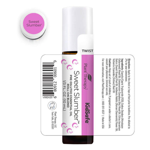 Plant Therapy KidSafe Sweet Slumber Essential Oil Blend Pre-Diluted Roll-On 10 mL (1/3 oz) 100% Pure