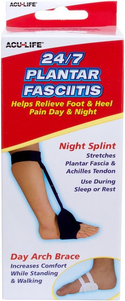 Plantar Fasciitis Brace for Joint Pain Relief and Muscle Recovery, Day and Night Use for Men or Women