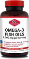 Olympian Labs Omega-3 Fish Oils, 2000mg per Serving - 120 Count, Supports Brain & Heart Health