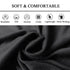 Wide Stretch Headbands for Women, Boho Hair Bands, Turban Workout Hairband, Black 6 Pack