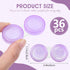 Phyyixs 36 Pack 6 (36) Contact Lens Cases Bulk, Transparent Cute Contact Lens Case for Home & Travel, Color