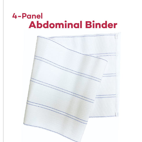 Dealmed Large Abdominal Binder – 4-Panel, 12", 60" – 75” Waist Compression Wrap for Women and Men, Waist Support Belt