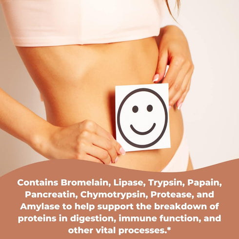Proteolytic Enzymes - Bromelain Papain Pancreatin 550 mg Total with Amylase, Lipase, and Protease, 300 Tablets