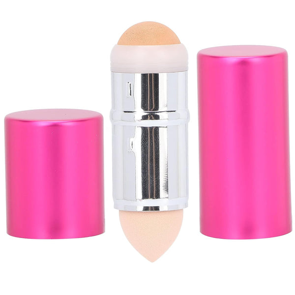 Facial Roller, Volcanic Stone Oil Control Roller for Skincare Makeup Face Massage, Rose Red