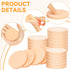 MotBach 60 PCS Nude Round Makeup Sponge, Cosmetic Foam Pad for Eye Facial Powder, Beauty Blender for All Skin Types