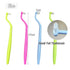HRASY 4 (4 Orthodontic Toothbrush Small Tuft Toothbrush Tiny Compact Interspace Brush for Dental Implants, Braces
