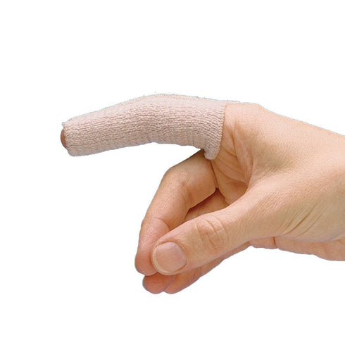 Rolyan Tapered Elastic Finger Sleeve, Pack of 6 for Edema and Swelling, Compression for Finger Injury Recovery