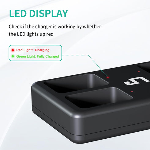 LP 9V 4 Pack 500mAh 9V 9 Rechargeable Lithium Batteries, Battery with Micro USB Charging Station, Volt Long Lasting