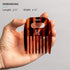ZEUS Afro Hair Pick for Men & Women, Wide-Tooth Detangling Comb for Curly Hair, Beards, Natural Styles